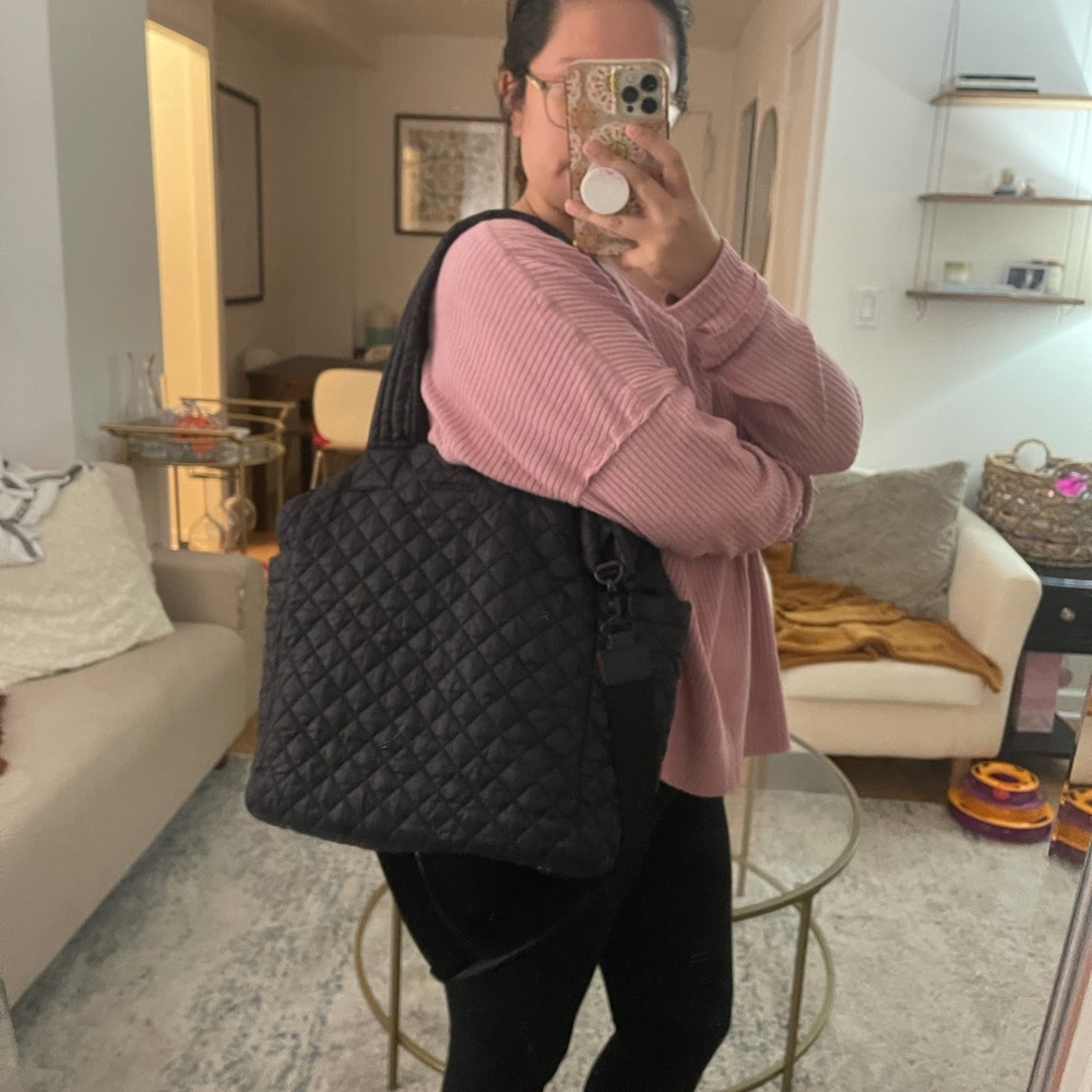 MZ Wallace Black Quilted Tote - Picture 14 of 16